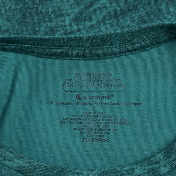My Hero Academia Shirt Mens Large Anime Cartoon Short Sleeve Stone Wash - Picture 4 of 9